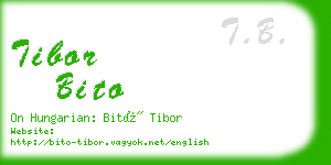 tibor bito business card